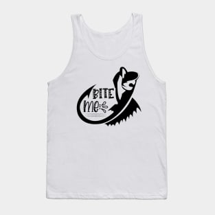 Less Talk More Fishing - Gift For Fishing Lovers, Fisherman - Black And White Simple Font Tank Top